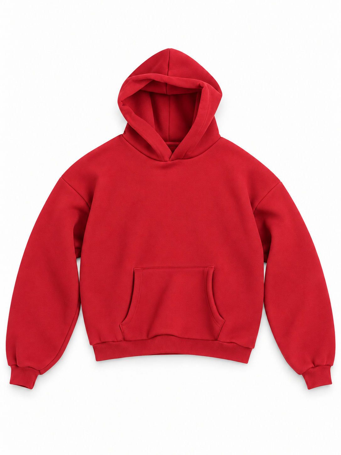 HOODIE BOXY ROSSO