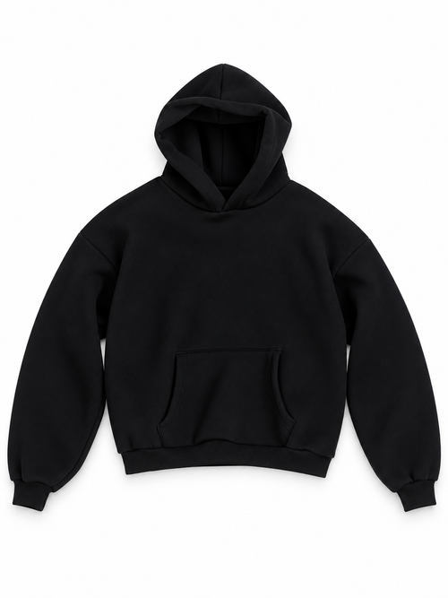 HOODIE BOXY NERA