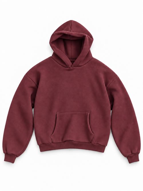 HOODIE BOXY BORDEAUX